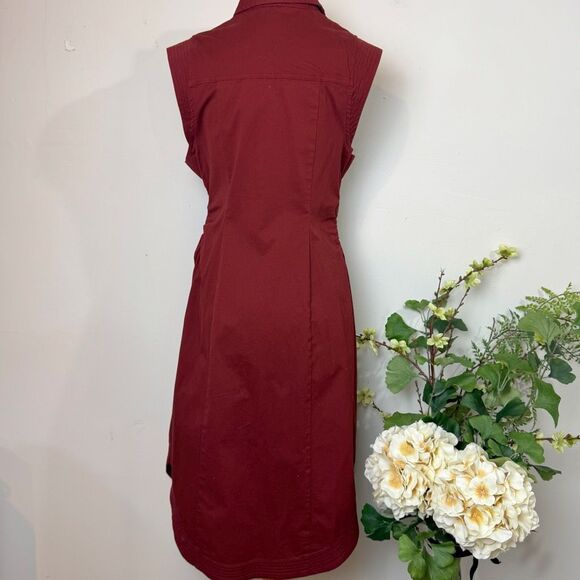Pilcro Collared Shirt Dress in Crimson | 10 | Anthropologie | New NWT - Picture 10 of 16